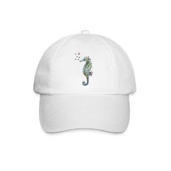 hippocampe - Casquette classique - blanc/blanc - Devant