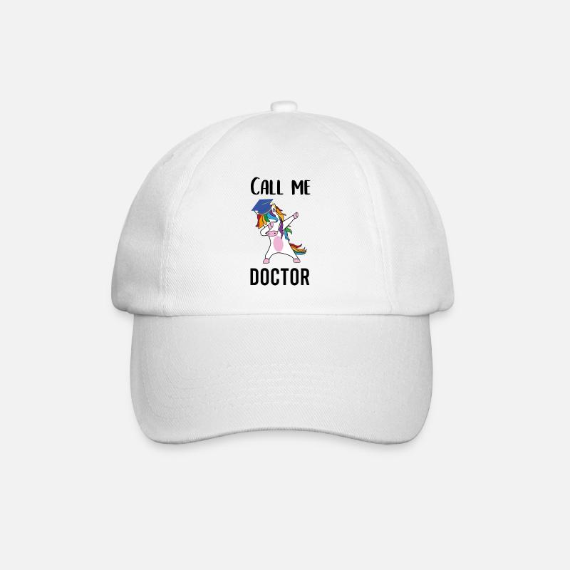 Doktor Call me Doctor - Baseballkappe - Weiß/Weiß