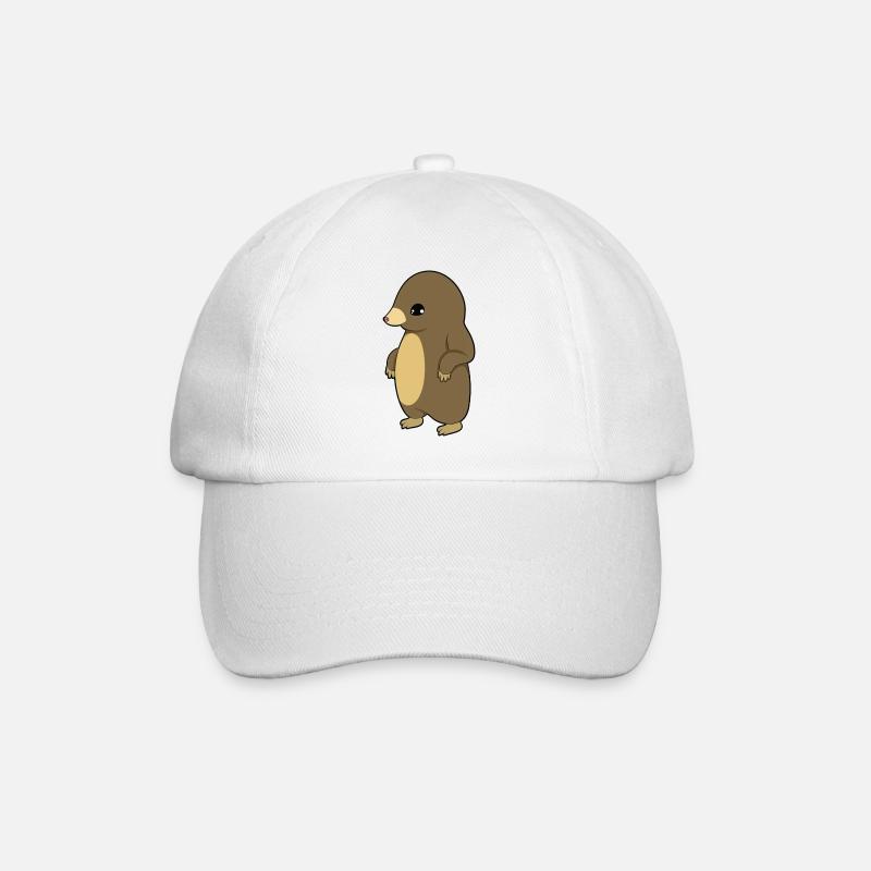 Taupe - Casquette classique - blanc/blanc