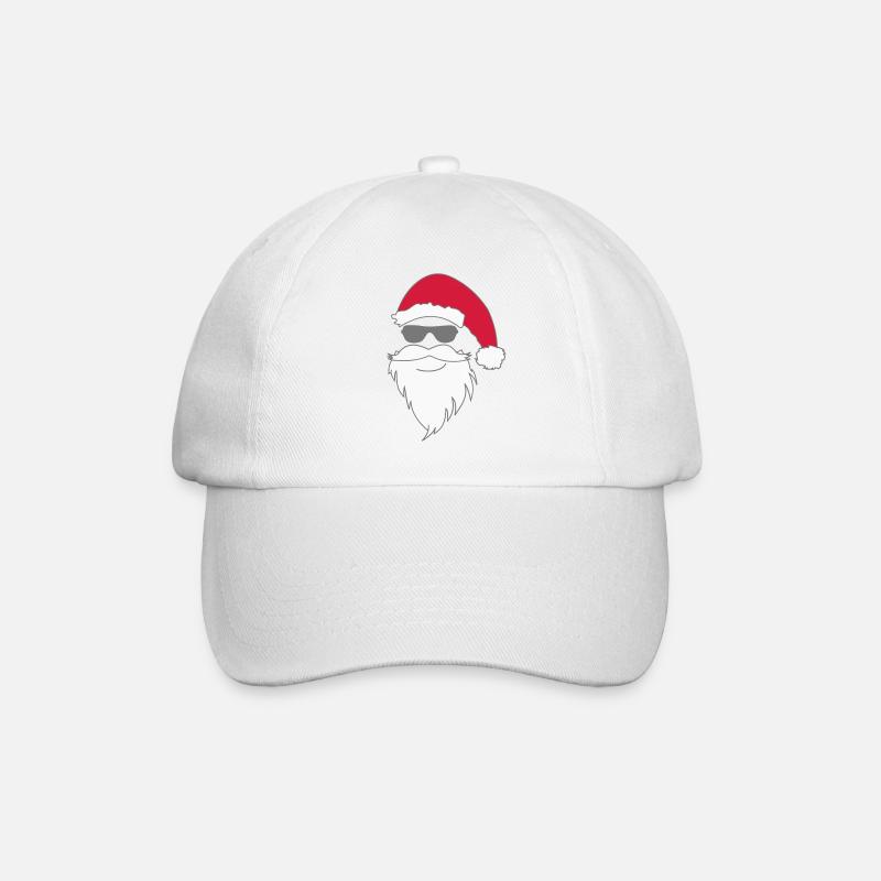 Nikolaus cool - Baseballkappe - Weiß/Weiß