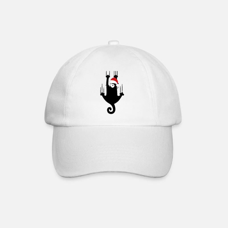 chat de Noël - Casquette classique - blanc/blanc