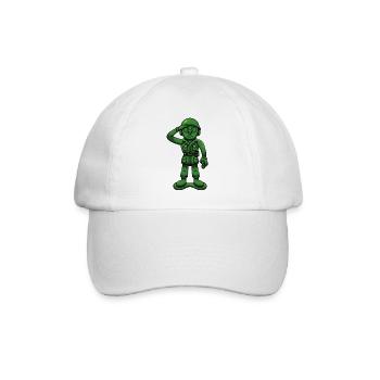 Soldat militaire vert Toy Sergeant saluant - Casquette classique - blanc/blanc - Devant
