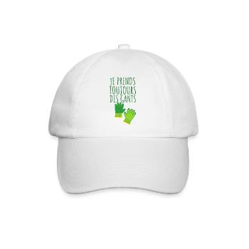 Cadeau jardinage - Casquette classique - blanc/blanc - Devant
