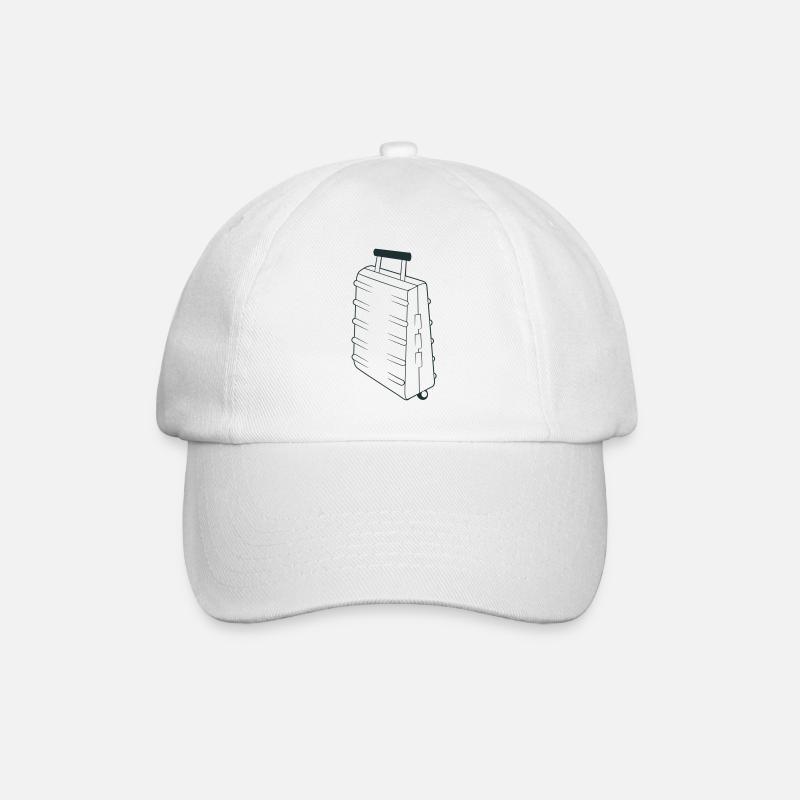 Valise debout robuste et résistante - Casquette classique - blanc/blanc
