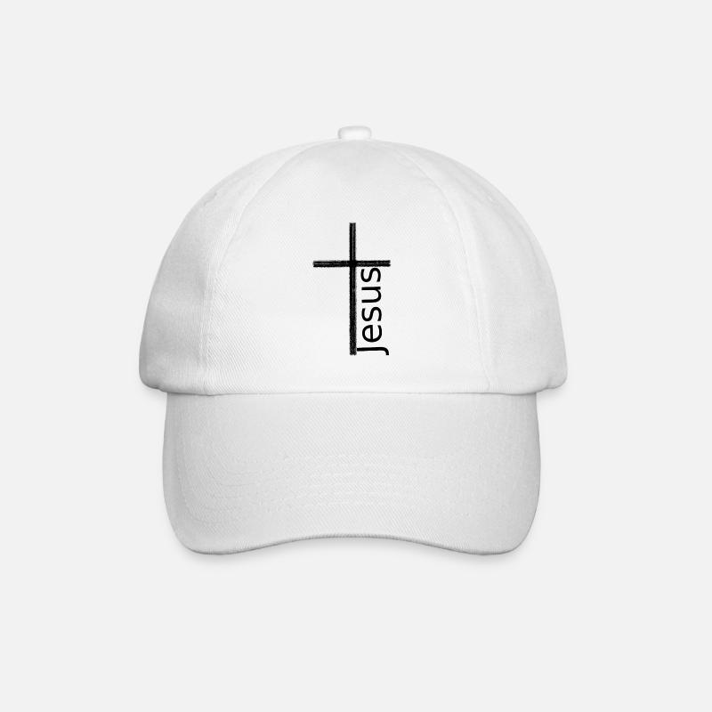 Jesus Christus Kreuz Ostern - Baseballkappe - Weiß/Weiß
