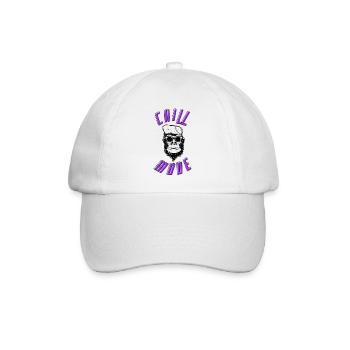 Chilliger Affe - Baseballkappe - Weiß/Weiß - Vorne