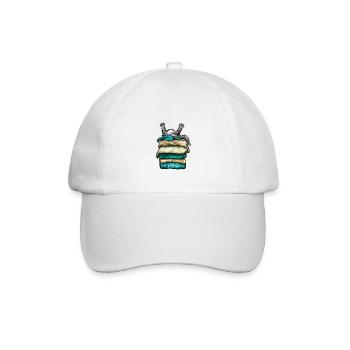 Jasper, the morning grouch - Baseball Cap - white/white - Front