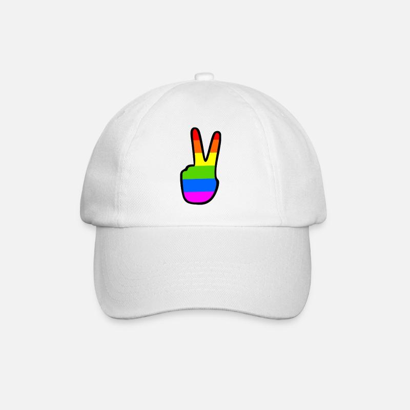 Lgbtq - Baseballkappe - Weiß/Weiß