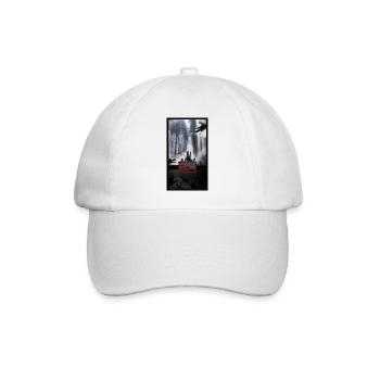 T-shirt creepy forest entering forbidden gift - Baseball Cap - white/white - Front