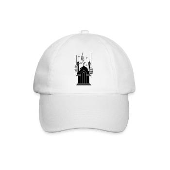 Lumières et étoiles de mosquée - Casquette classique - blanc/blanc - Devant