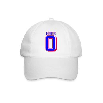 0 Hacken Lustiger Basketball - Baseballkappe - Weiß/Weiß - Vorne