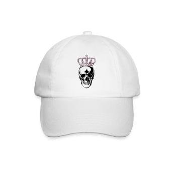 Skull King - Baseball Cap - white/white - Front