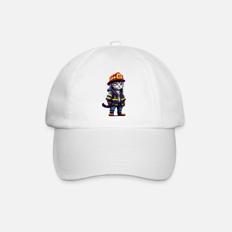 Chat de feu - Casquette classique - blanc/blanc