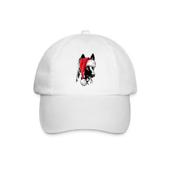 Santa Malinois Christmas St. Nicholas Dogs Wilsigns - Baseball Cap - white/white - Front