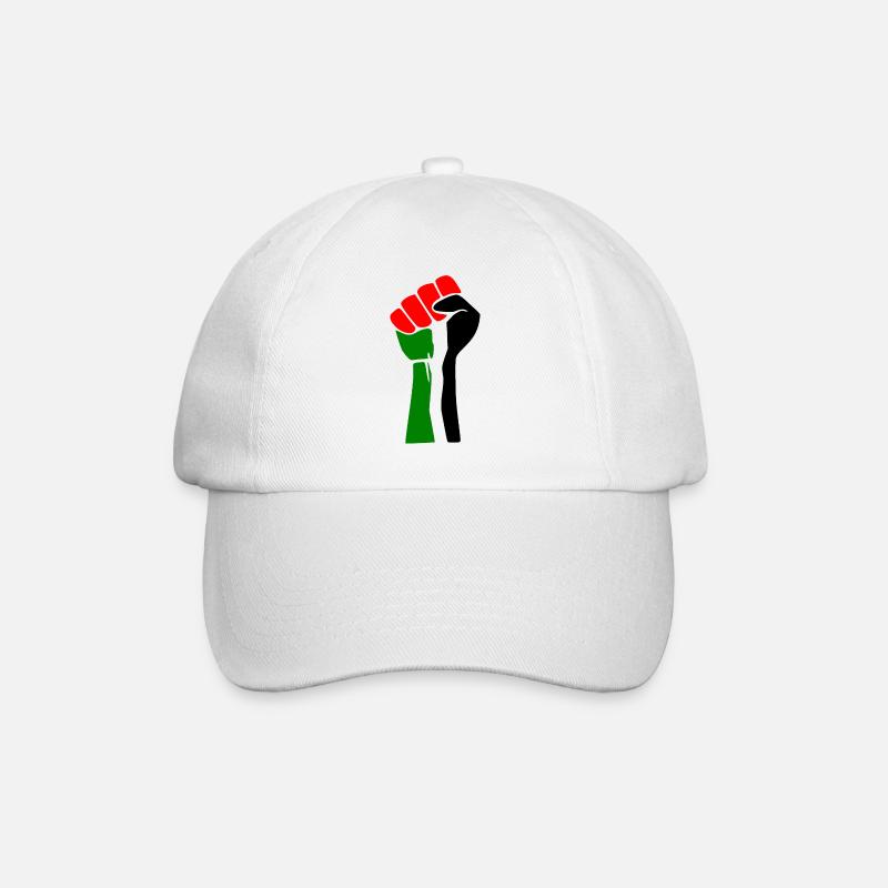 Free palestine - Baseballkappe - Weiß/Weiß
