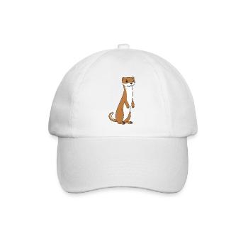 Humor little weasel - Baseball Cap - white/white - Front