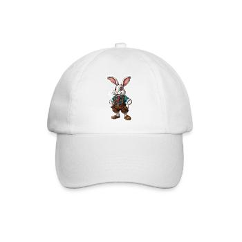 Lederhosen / Animal / Traditional costume / Tradition / Rabbit - Baseball Cap - white/white - Front