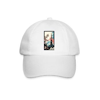 Affiche de Tokyo - Casquette classique - blanc/blanc - Devant