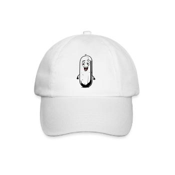 Comic Cucumber - Baseball Cap - white/white - Front