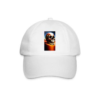 Mexiko Schädel - Baseballkappe - Weiß/Weiß - Vorne