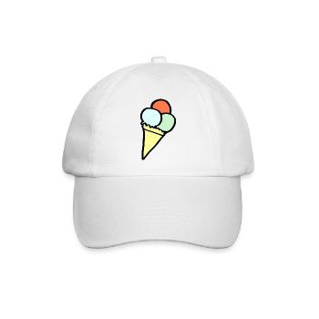 Crème glacée colorée - Casquette classique - blanc/blanc - Devant