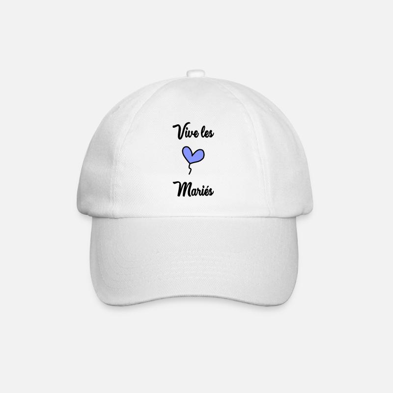 VIVE LES MARIES - Casquette classique - blanc/blanc