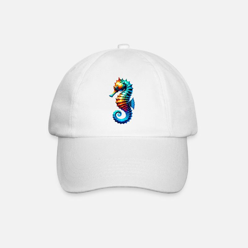 Hippocampe - Casquette classique - blanc/blanc