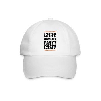 Gran Canaria Party Crew - Baseballkappe - Weiß/Weiß - Vorne