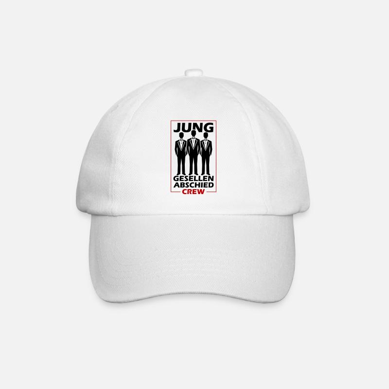 Junggesellenabschied Crew - Baseballkappe - Weiß/Weiß