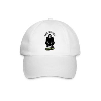 Reichshofer Silberrücken schwarz - Baseballkappe - Weiß/Weiß - Vorne