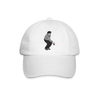 Joueur de pétanque droitier - Casquette classique - blanc/blanc - Devant