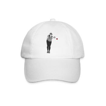 Joueur de pétanque Gaucher - Casquette classique - blanc/blanc - Devant