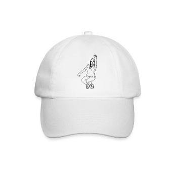 Joueur de pétanque Gaucher - Casquette classique - blanc/blanc - Devant