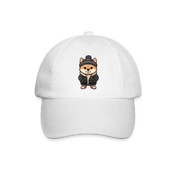 Shiba Inu Chien Élégant - Casquette classique - blanc/blanc - Devant
