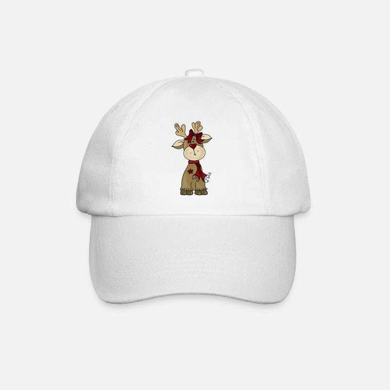 Reindeer - Baseball Cap - white/white
