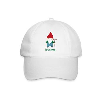 Bunter Garten Gemüse Spaß für kleine Entdecker - Baseballkappe - Weiß/Weiß - Vorne