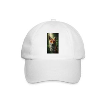 Fuchs - Baseballkappe - Weiß/Weiß - Vorne