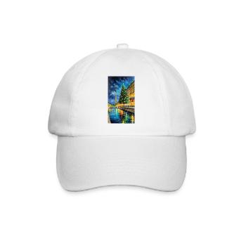 Paris Christmas Tree Paris Christmastree - Baseball Cap - white/white - Front