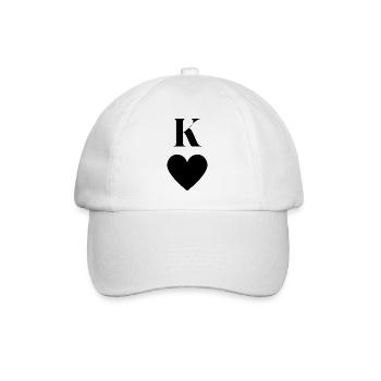 King - Baseballkappe - Weiß/Weiß - Vorne