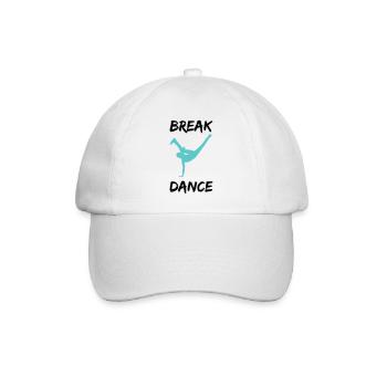 breakdancer bboy - Baseballkappe - Weiß/Weiß - Vorne