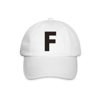 F - Baseball Cap - white/white - Front