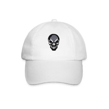 Rock Music Skull - Baseball Cap - white/white - Front