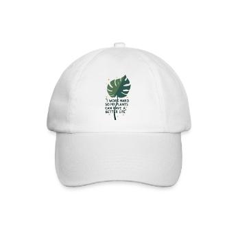 Better Life Plants - Baseball Cap - white/white - Front