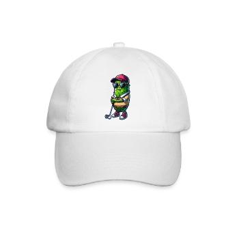 Chill Vibes Funny Golf Pickle Style - Baseballkappe - Weiß/Weiß - Vorne