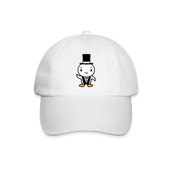 oiseau mari chapeau haut de forme costume mariage riche - Casquette classique - blanc/blanc - Devant