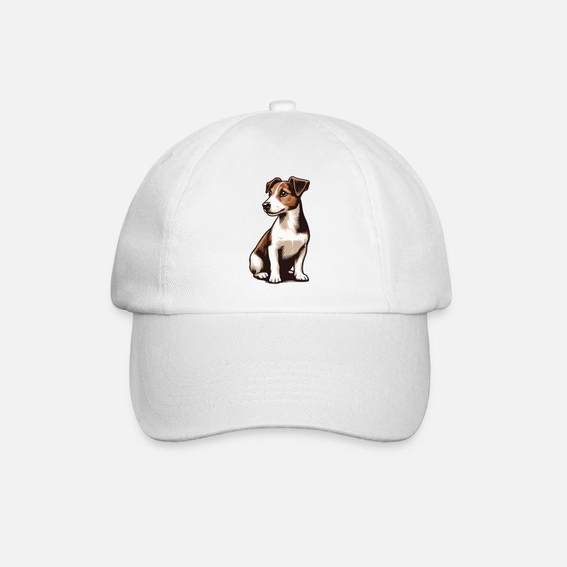 Jack Russell Terrier - Baseball Cap - white/white
