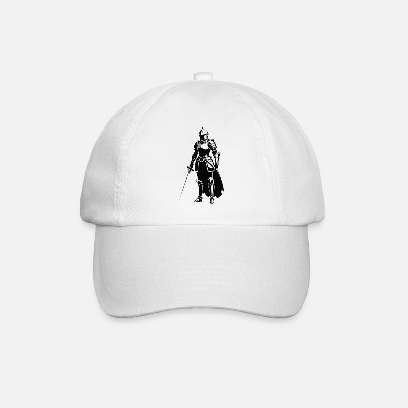 Chevaliers - Design médiéval - Casquette classique - blanc/blanc