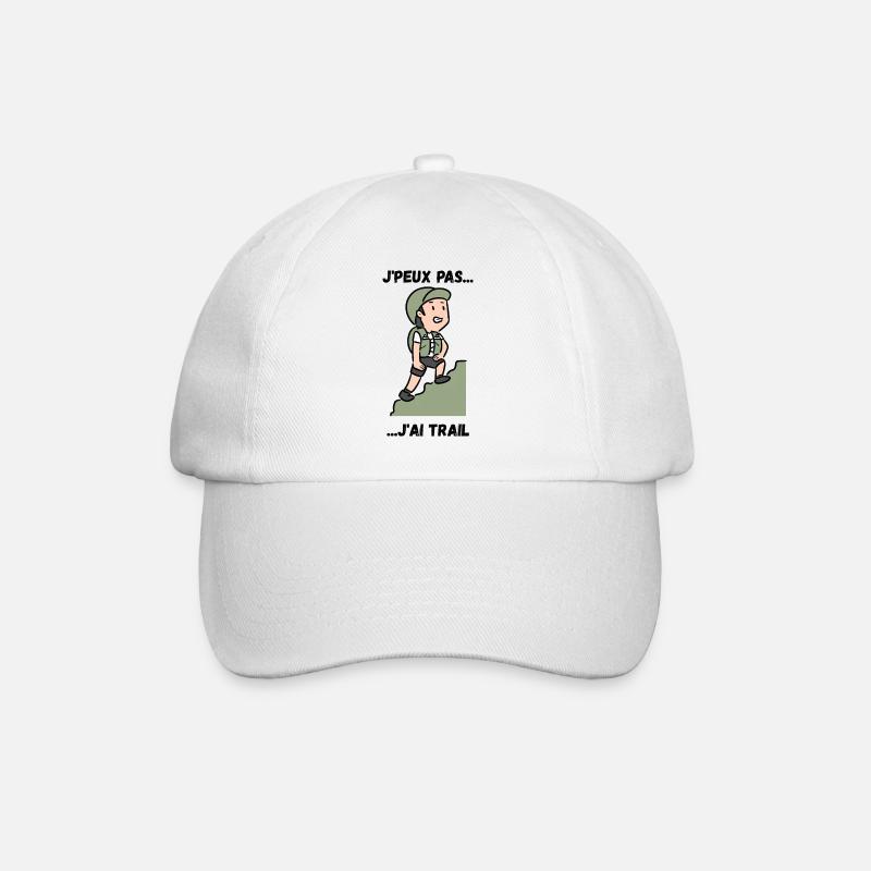 I can't I have Trail - Baseball Cap - white/white