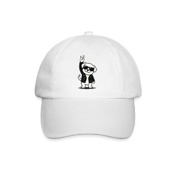 Rock 'n' Roll Puppy - Baseball Cap - white/white - Front