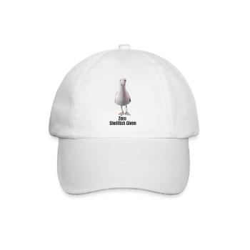 Abstract Seagull with Colourful Accents - Baseball Cap - white/white - Front